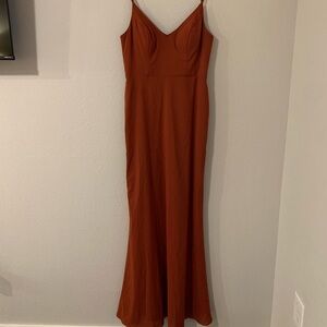 Formal Azazie Terracotta Dress